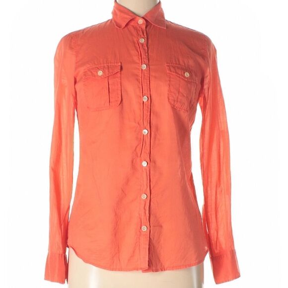 J CREW Orange Shirt   - Picture 2 of 4